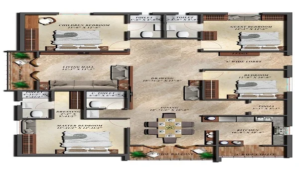 Tata Carnatica 4 BHK Apartment Floor Plan